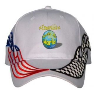 Esmeralda Rocks My World USA Flag / Checker Racing Hat