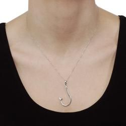 Tressa Sterling Silver Fish Hook Necklace