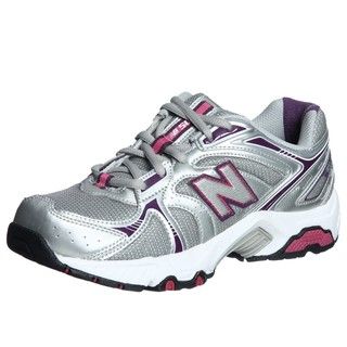 New Balance Womens 506 Silver/ Purple Athletic Shoes