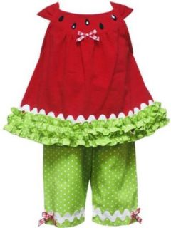 Rare Editions Toddler Girls 2T 4T Watermelon Capri set