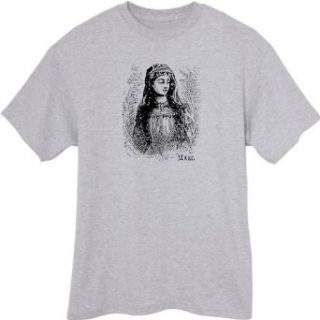 Virgin Mary T shirtt (Large,grey) Clothing