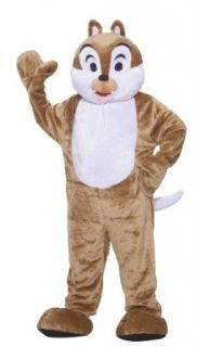Forum Deluxe Plush Chipmunk Mascot Costume, Brown, One