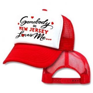 Somebody in New Jersey Love Me Mesh Trucker Hat Cap