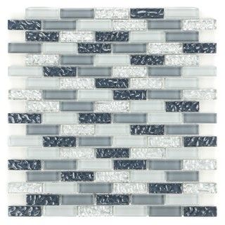 Silver Grey Sand Glass Tiles C 218 (Pack of 11)