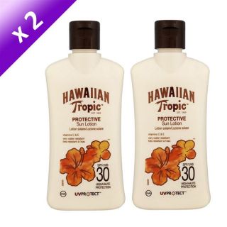 Hawaiian Tropic Lotion Solaire SPF 30 x2   Achat / Vente SOLAIRE CORPS
