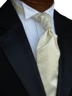 Tuxedo Tie   Satin Shar Pei Cravat (Ivory) Clothing
