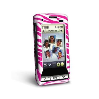 Eforcity Hot Pink/ White Zebra Snap on Case for LG VX9700 Dare