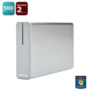 Toshiba storE Alu2 Silver 500 Go   Achat / Vente DISQUE DUR EXTERNE