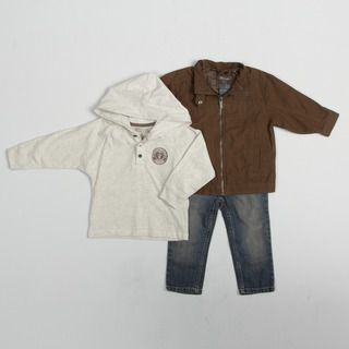 Kenneth Cole Toddler Boys 3 piece Jacket and Denim Pants