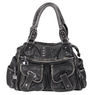 Journee Collection Womens Multi pocket Doulbe Handle Satchel
