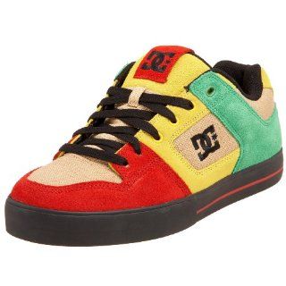 DC Mens Pure S Sneaker,T.Red/Yellow/Emerald,5 M Shoes