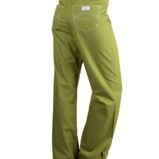 Large Olive Green Designer Nursing Scrub Pants Clothing