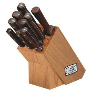 Chicago Cutlery Walnut Tradition 10 piece Knife Block Set