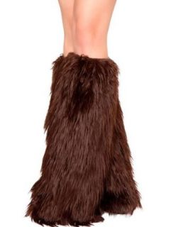 Roma Adult Bear Costume Furry Fur Brown Leg Warmer Boot