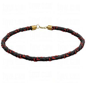 Brett Bros. Spiral Seam Leather Necklaces Sports