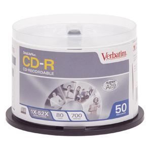 Verbatim CD R 700 Mo certifié 52x imprimable x50   Achat / Vente CD