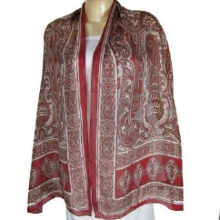 India Dress Silk Scarfs Women Printed Rectangular