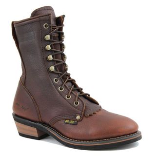 AdTec Womens 8 inch Chestnut Leather Packer Boots
