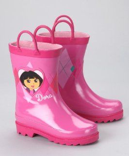 Dora the Explorer Girls Pink Rain Boots (Toddler/Little Kid): Shoes
