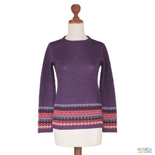 Alpaca Inca Grape Sweater (Peru)