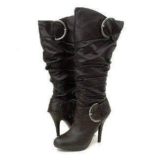 Wild Rose Furge63 Mid Calf Boots Brown Shoes