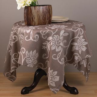 Contempo Capuccino 40 inch Square Tablecloth