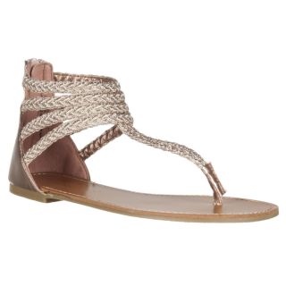 Riverberry Womens Sloane Rose Gold Gladiator Sandals Today $32.49