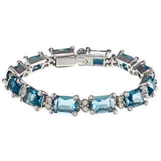 Carolee Crystal Emerald Cut Bracelet