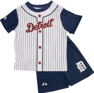 Detroit Tigers Infant Pinstripe Short Set Clothing