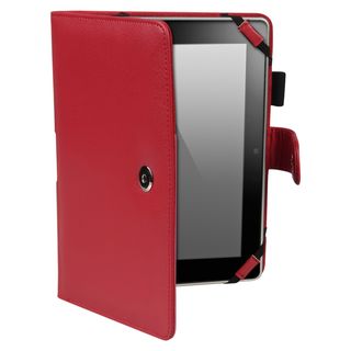 BasAcc Red Leather Case for  Kindle Fire HD 7 inch