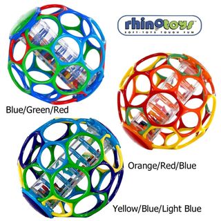 Rhino Toys 6 inch Oball with Rainstick Rattle