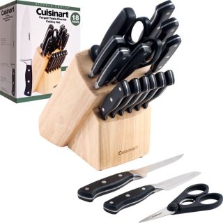 Cuisinart Forged Triple riveted 18 piece Knife Block Set