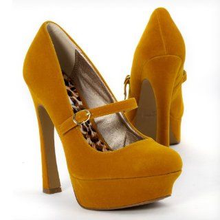 Qupid Womens Mary Janes Shoes High Heel Pumps Platform