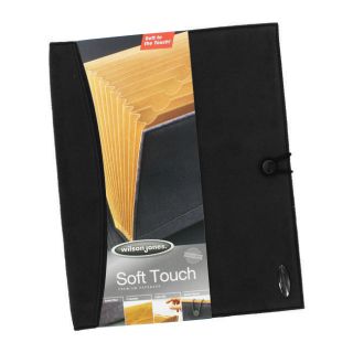Wilson Jones Soft Touch 2.13 inch 13 letter Black Expansion Filer