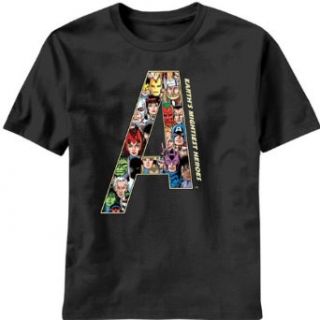 The Avengers Team A Earths Mightiest Heroes Black Mens T