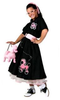 Adult Deluxe Poodle Skirt Costume: Clothing
