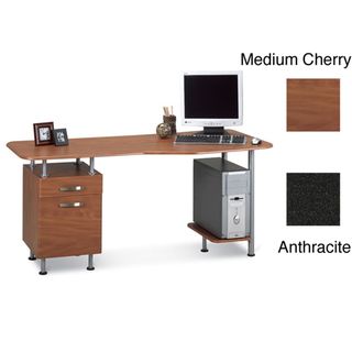 Mayline Eastwinds Espresso Computer Desk with File