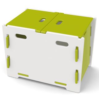 Legare Kids Lime/ White Toy Box