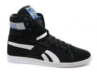 Reebok Classic Top Down Black/Blue Womens Sneakers: Shoes