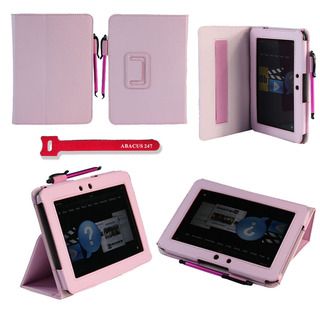 Deluxe  Kindle Fire HD 7 inch Pink Protector Stand Case with