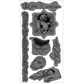 Graphic 45 Little Darlings Acetate Cling Stamps