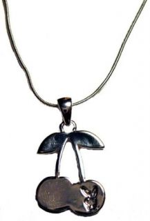 Playboy Cherries Necklace (Silver): Clothing