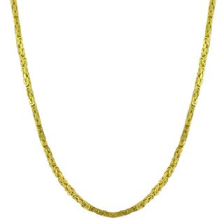 14k Yellow Gold 20 inch Byzantine Necklace