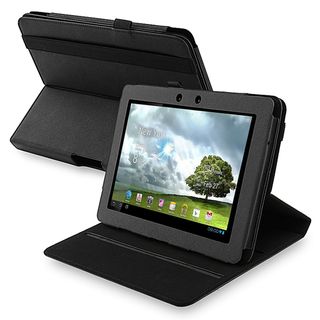 BasAcc Black Leather 360 degree Swivel Case for Asus Transformer TF700