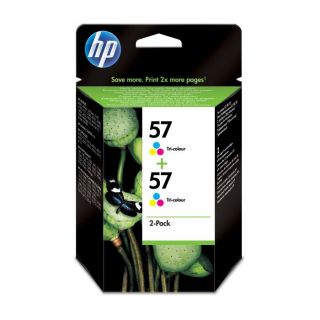 HP n° 57 Twin pack 3 couleurs (C9503AE)   Achat / Vente CARTOUCHE