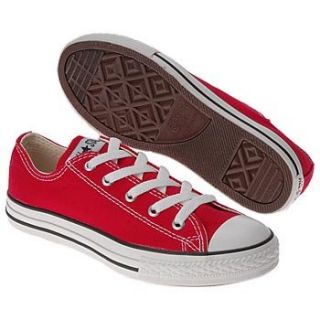 Chuck Taylor All Star Lo Top Little Kids Canvas Red size 2 Shoes