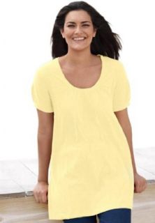 Plus Size Top, In Soft Knit, The Perfect Cotton U Neck