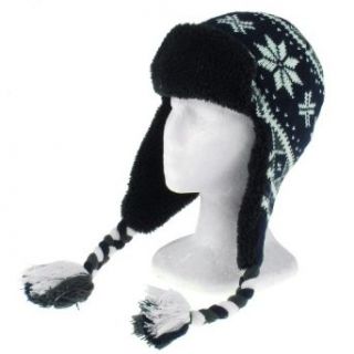 Capelli New York Classic Snowflake Earflap Hat With Berber