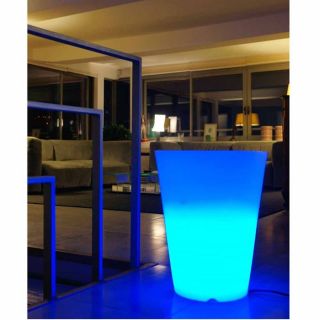 Vase lumineux conique H 38 cm multicolore à LEDS   Achat / Vente