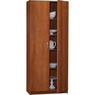 Ameriwood Cherry Finish 72 inch Storage Cabinet